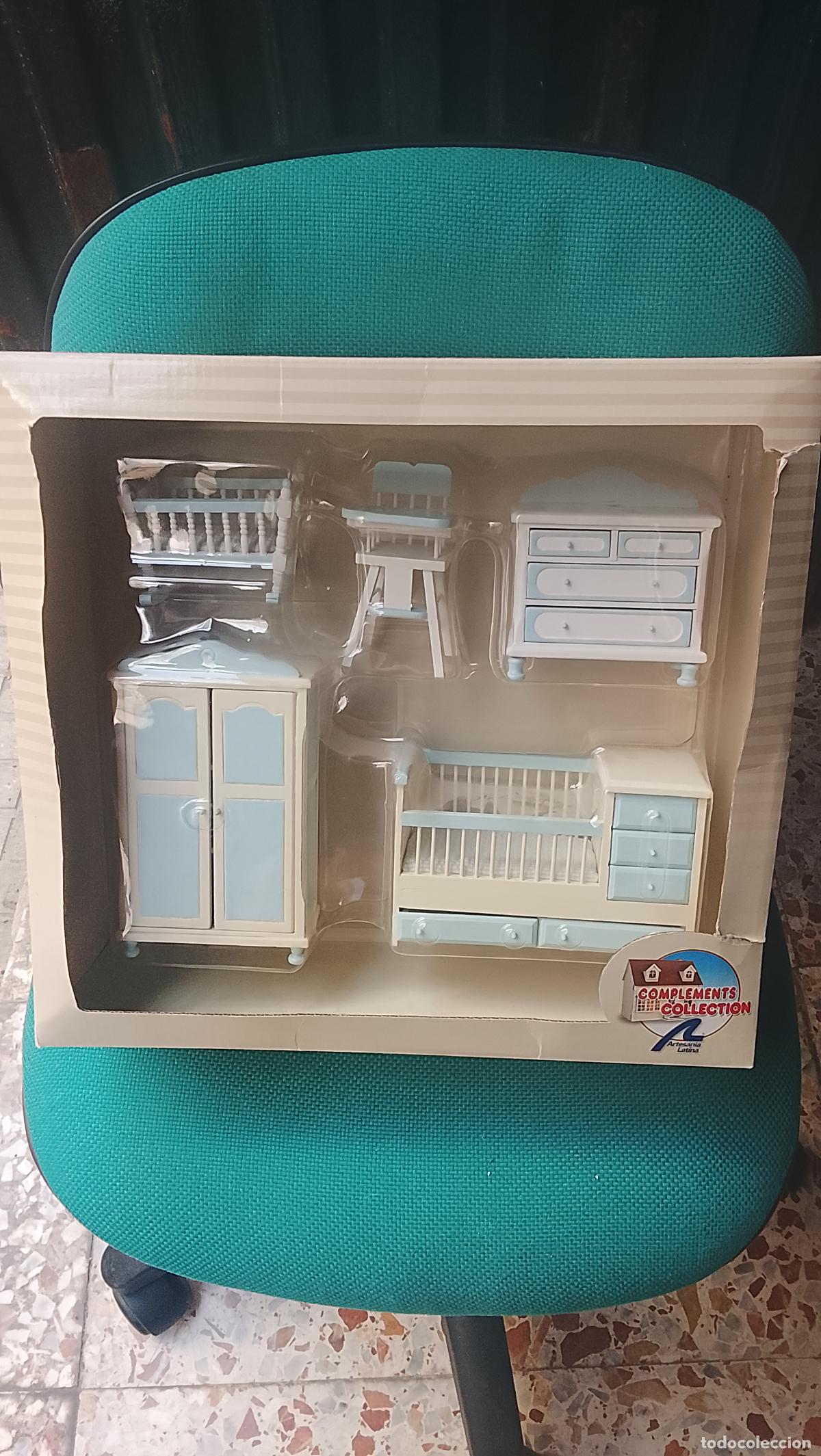 Casas de Mu&ntilde;ecas: Set complementos casas de mu&ntilde;ecas madera caja original complementos collection artesan&iacute;a latina