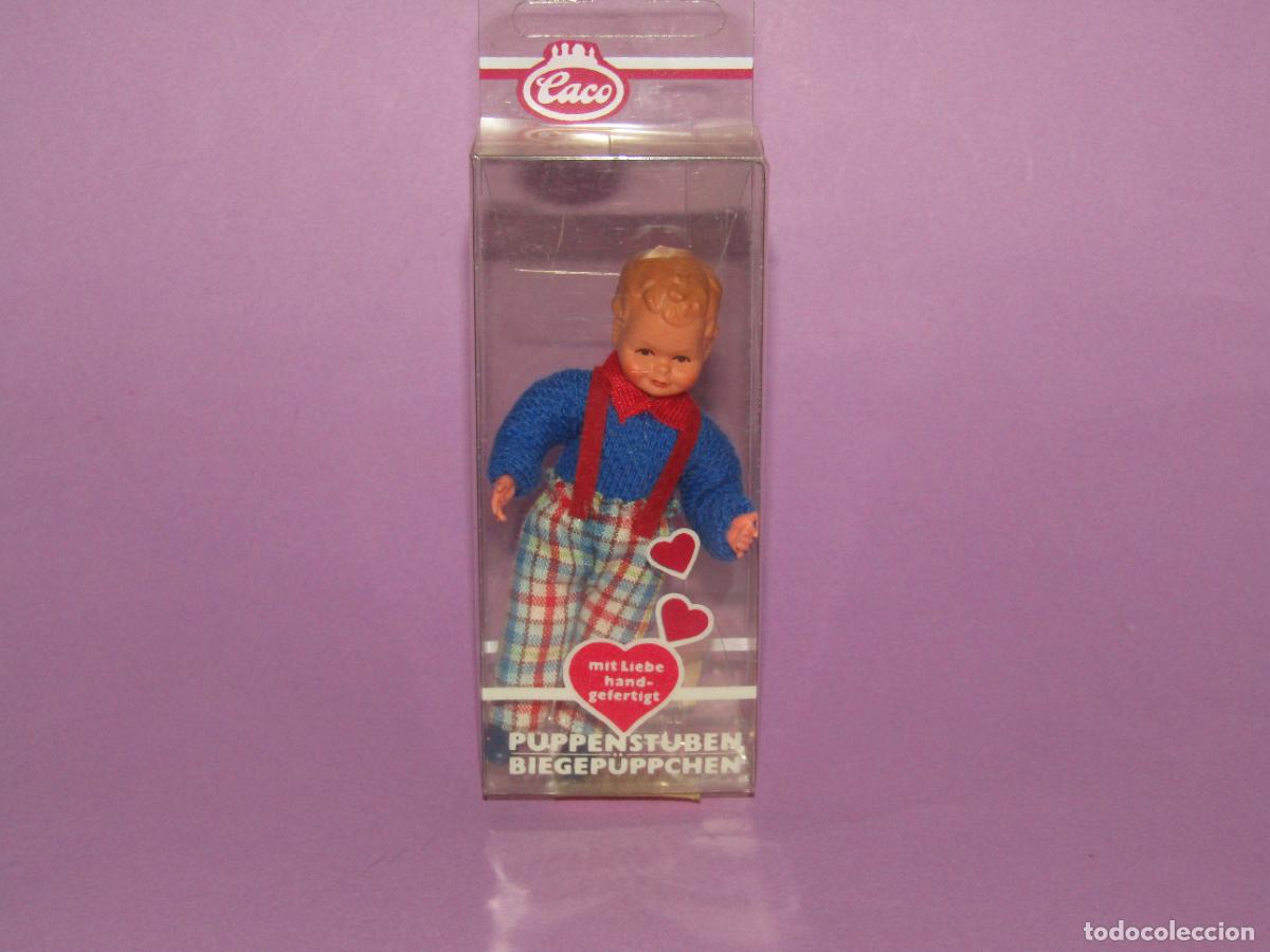 Casas de mu&ntilde;ecas: Antiguo Mu&ntilde;eco Flexible Para Casitas de Mu&ntilde;ecas en Escala 1:12 de CACO Made in Germany A&ntilde;o 1970s.