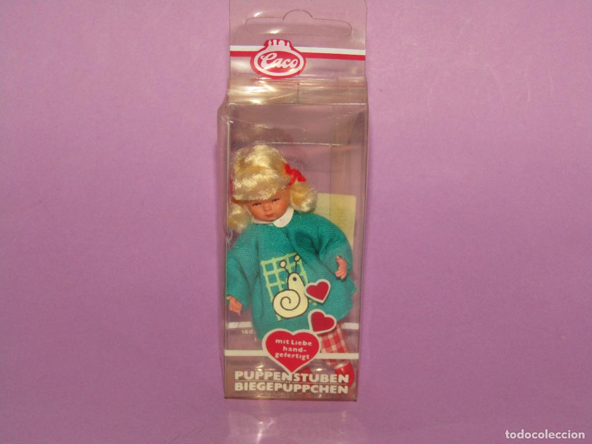 Casas de mu&ntilde;ecas: Antiguo Mu&ntilde;eca Flexible Para Casitas de Mu&ntilde;ecas en Escala 1:12 de CACO Made in Germany A&ntilde;o 1970s.