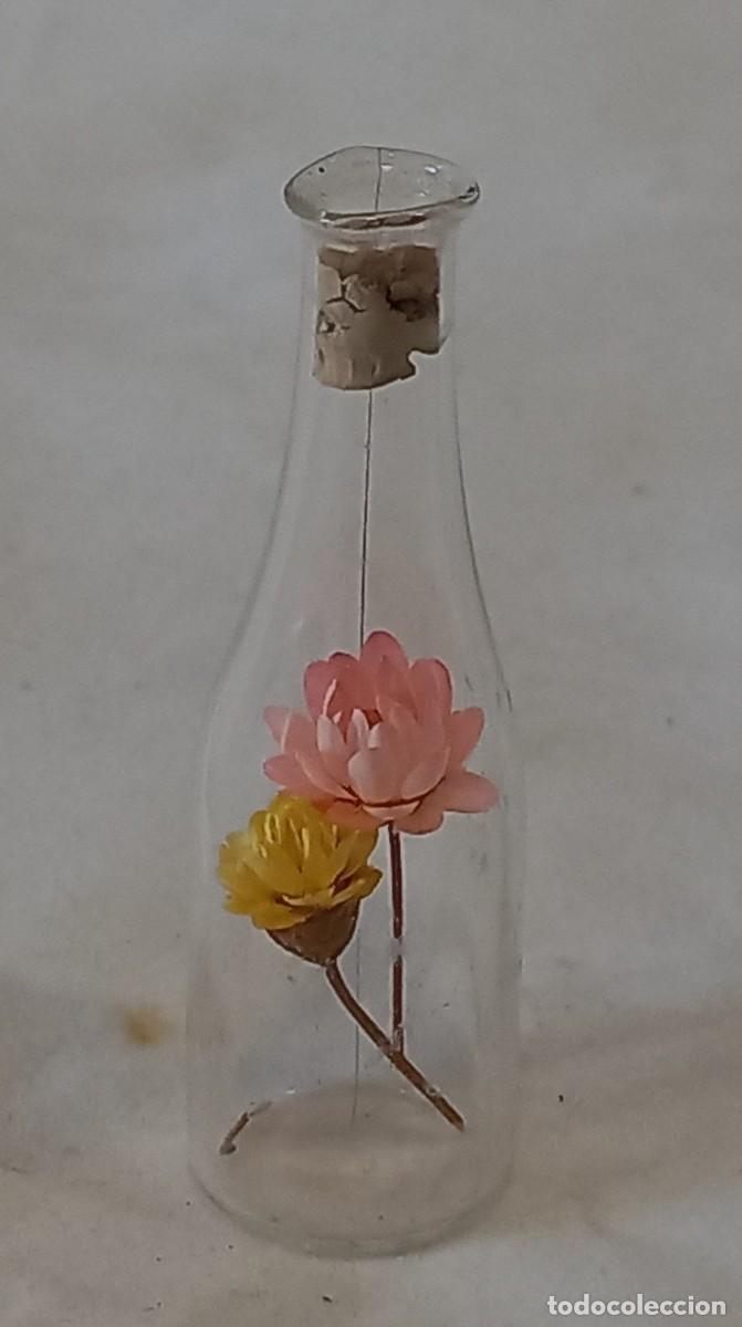 Casas de mu&ntilde;ecas: MINIATURA DE CRISTAL CON FLORECITAS - A&Ntilde;OS 80