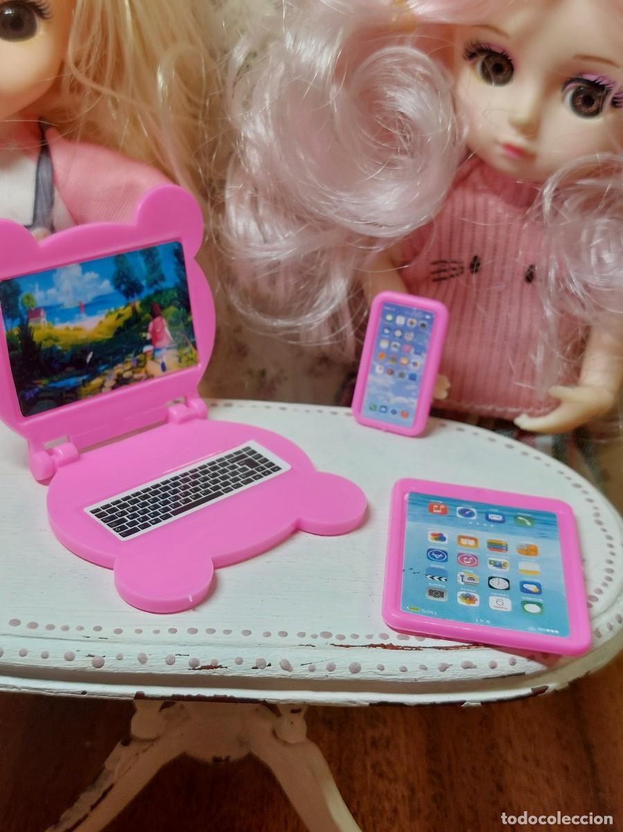 Casas de mu&ntilde;ecas: Lote tecnolog&iacute;a en miniatura. Casa de mu&ntilde;ecas escala 1:12
