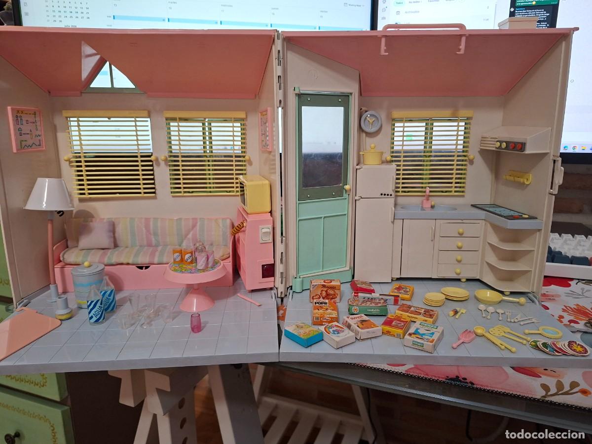 Casas de mu&ntilde;ecas: Casa villa luminosa de mu&ntilde;eca Chabel a&ntilde;os 80
