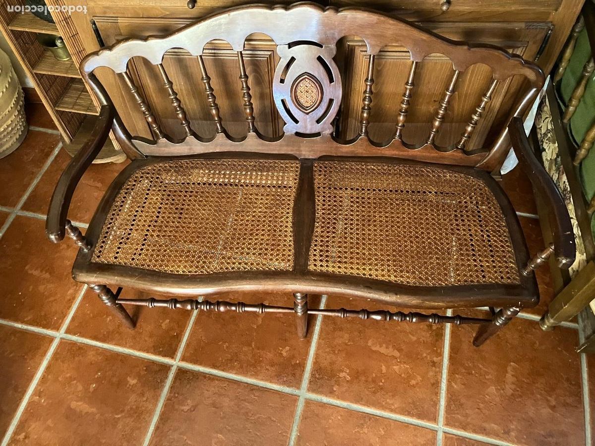 Casas de mu&ntilde;ecas: SILL&Oacute;N MU&Ntilde;ECAS CAOBA Y REGILLA ,97 CM - Foto 3