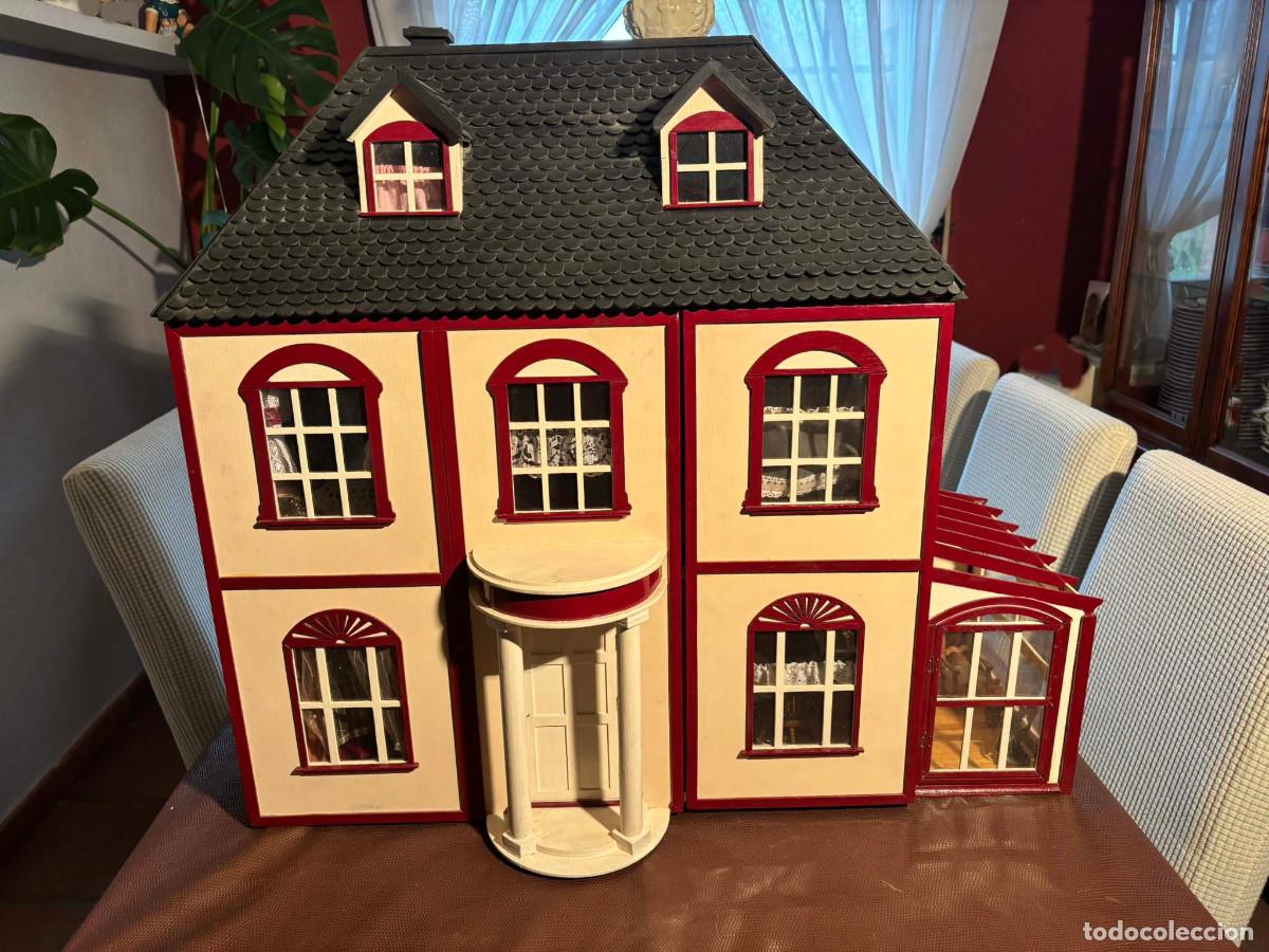 Casas de mu&ntilde;ecas: Casa de mu&ntilde;ecas victoriana artesanal