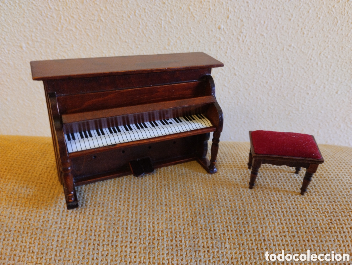 Doll houses: Piano y banqueta para casa de mu&ntilde;ecas