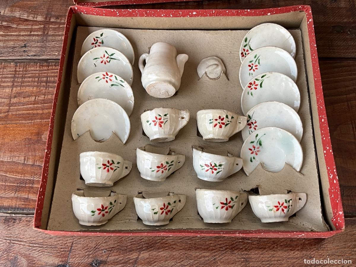 Casas de mu&ntilde;ecas: ANTIGUO JUEGO DE CAF&Eacute; JUGUETE - CASA DE MU&Ntilde;ECAS FABRICACI&Oacute;N ESPA&Ntilde;OLA A&Ntilde;OS 40