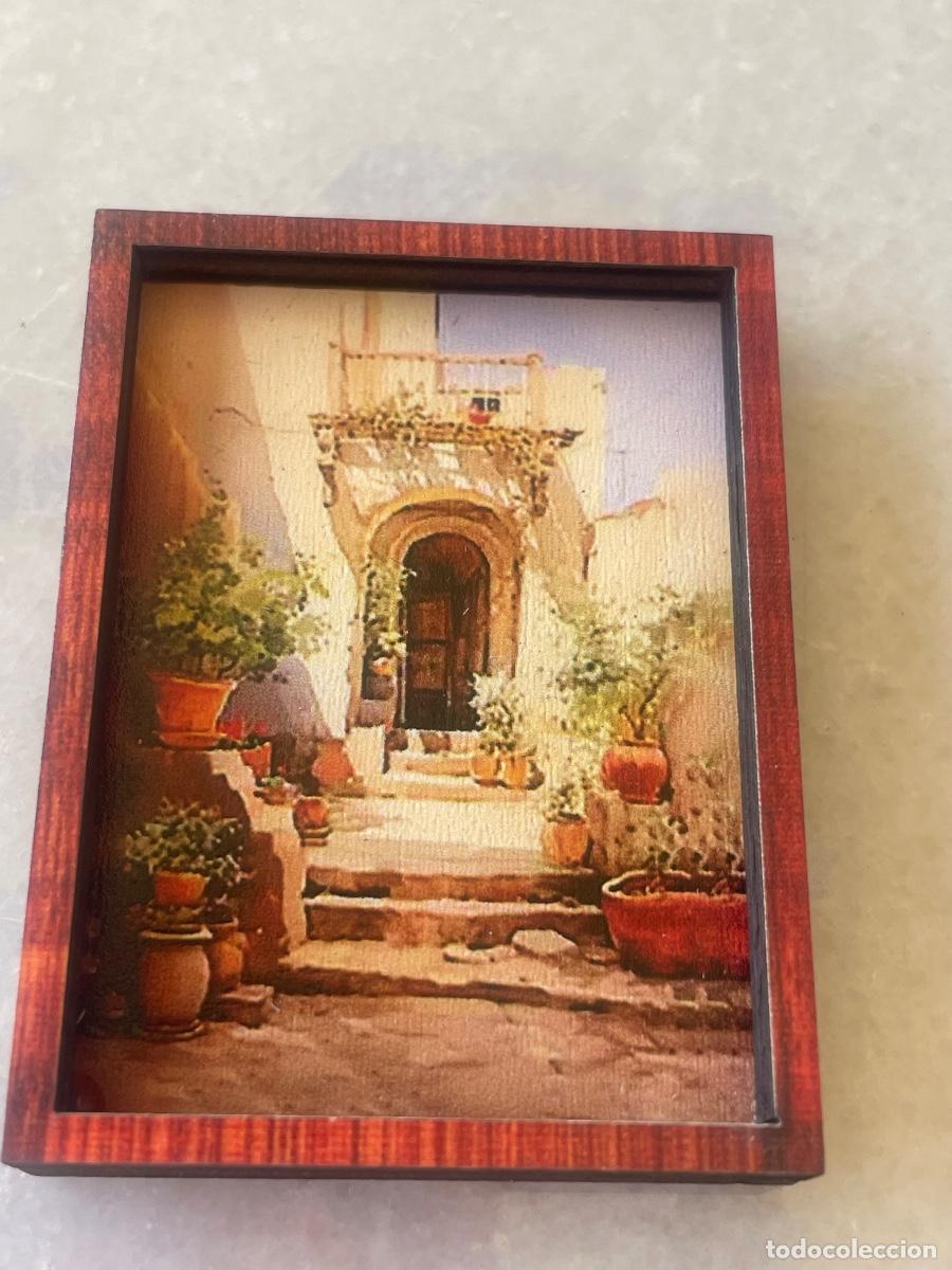Casas de mu&ntilde;ecas: Patio andaluz cuadro en miniatura casa de mu&ntilde;ecas