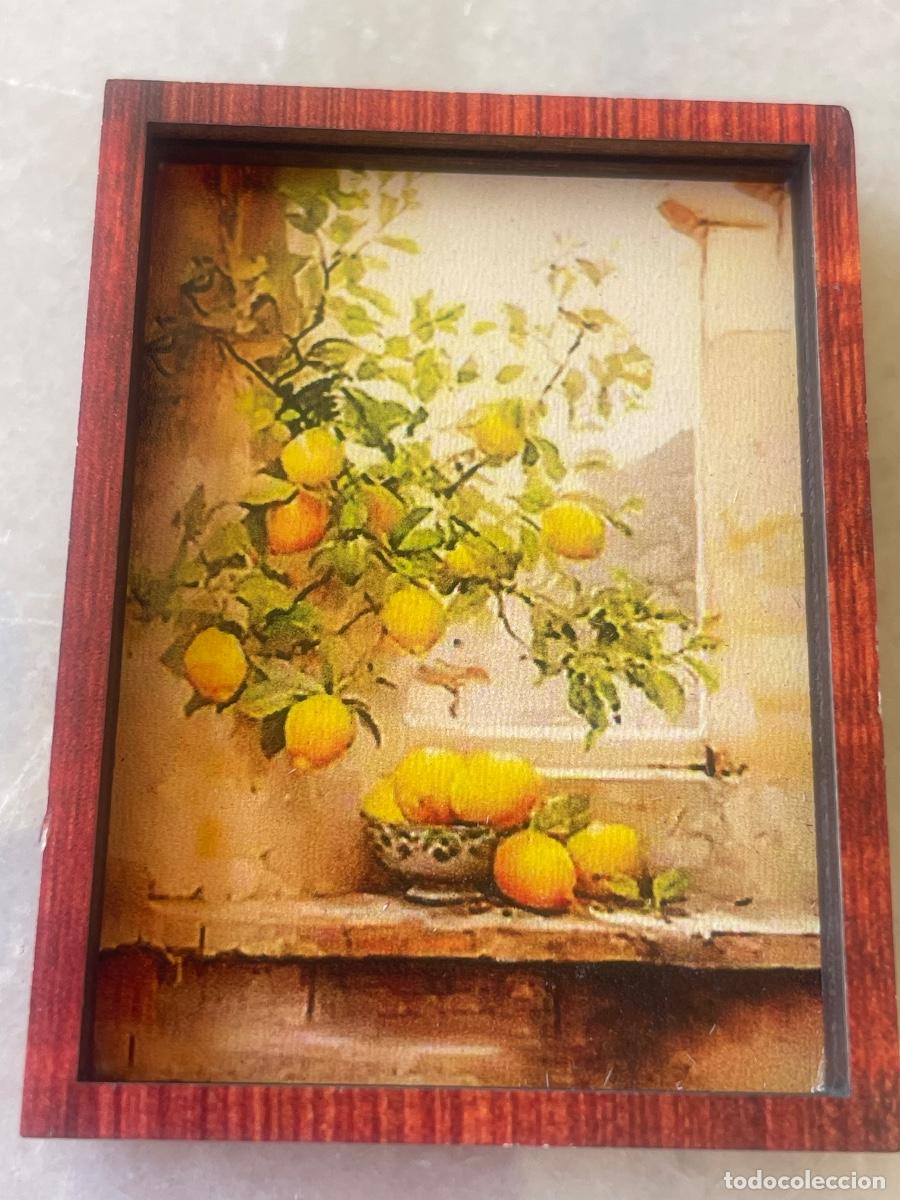 Casas de mu&ntilde;ecas: Limones bodeg&oacute;n cuadro en miniatura casa de mu&ntilde;ecas