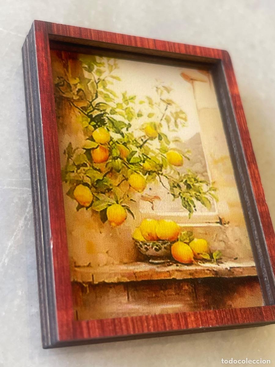 Casas de mu&ntilde;ecas: Limones bodeg&oacute;n cuadro en miniatura casa de mu&ntilde;ecas - Foto 2