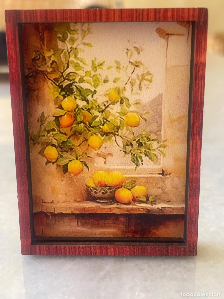 Casas de mu&ntilde;ecas: Limones bodeg&oacute;n cuadro en miniatura casa de mu&ntilde;ecas - Foto 3
