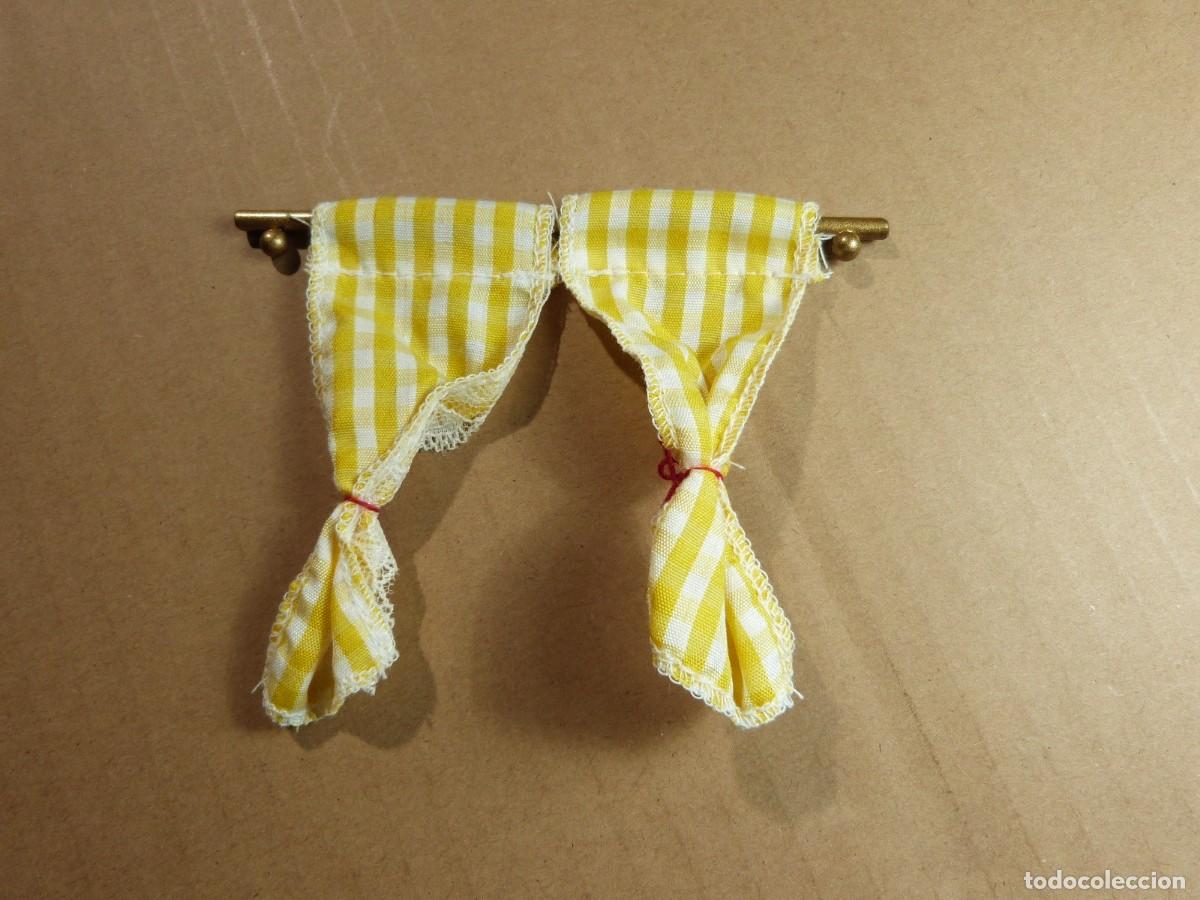 Casas de mu&ntilde;ecas: Cortina para casa de mu&ntilde;ecas