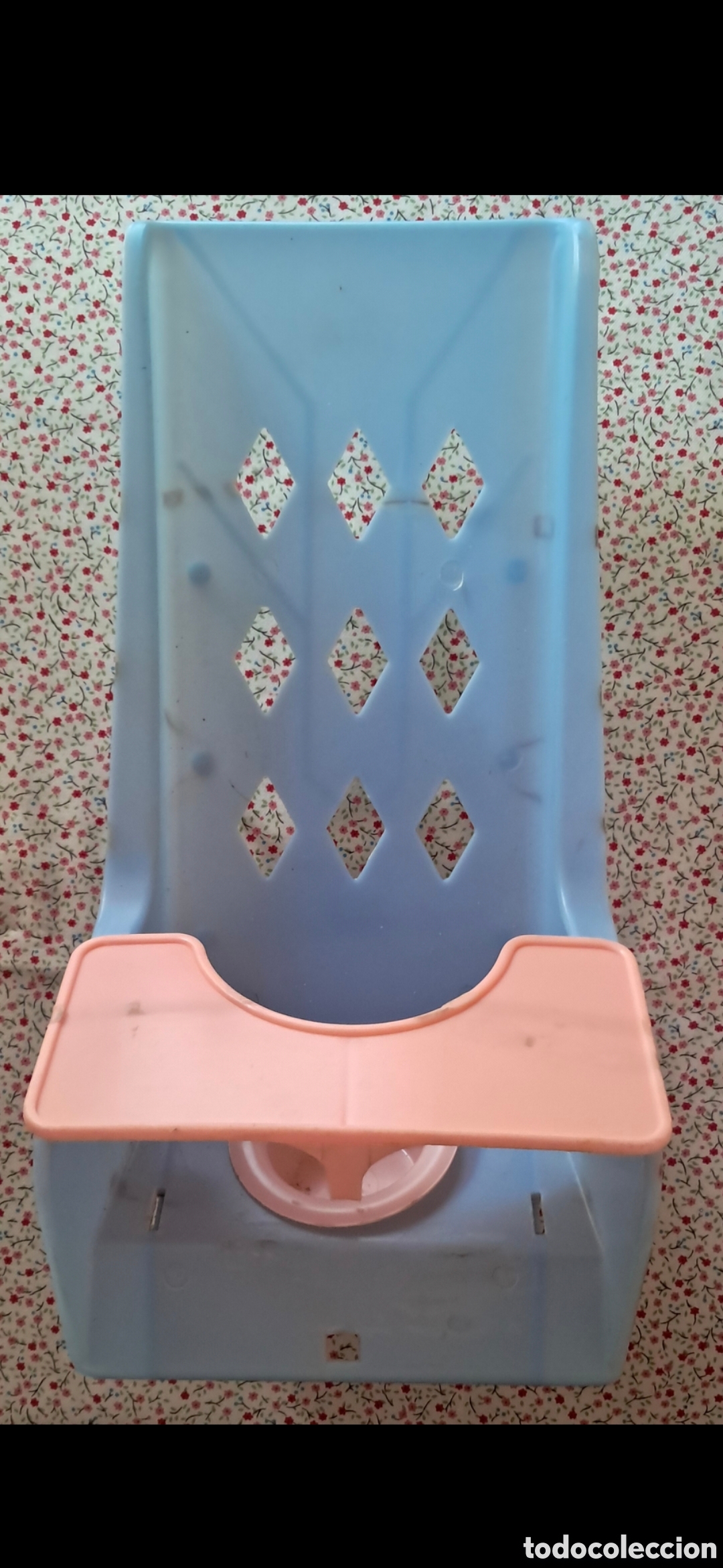 Casas de mu&ntilde;ecas: Silla trona con orinal para mu&ntilde;eco tipo Baby Mocosete, Nenuco o similar a&ntilde;os 70 - 80