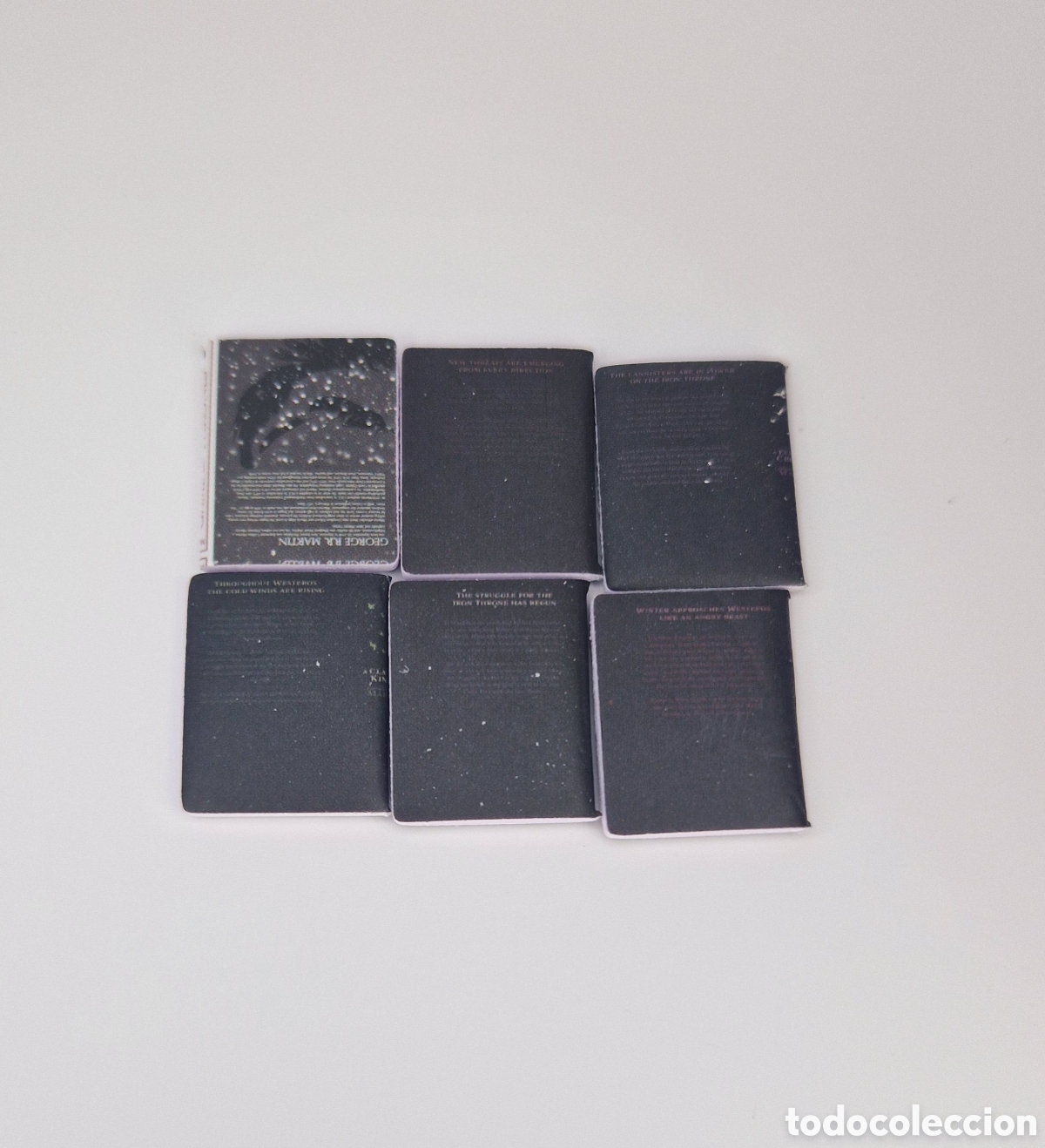 Casas de mu&ntilde;ecas: Mini Libros Juego de Tronos 1/12 - Foto 2