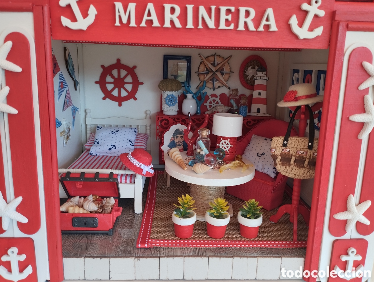 Casas de mu&ntilde;ecas: Escena marinera miniatura - Foto 2