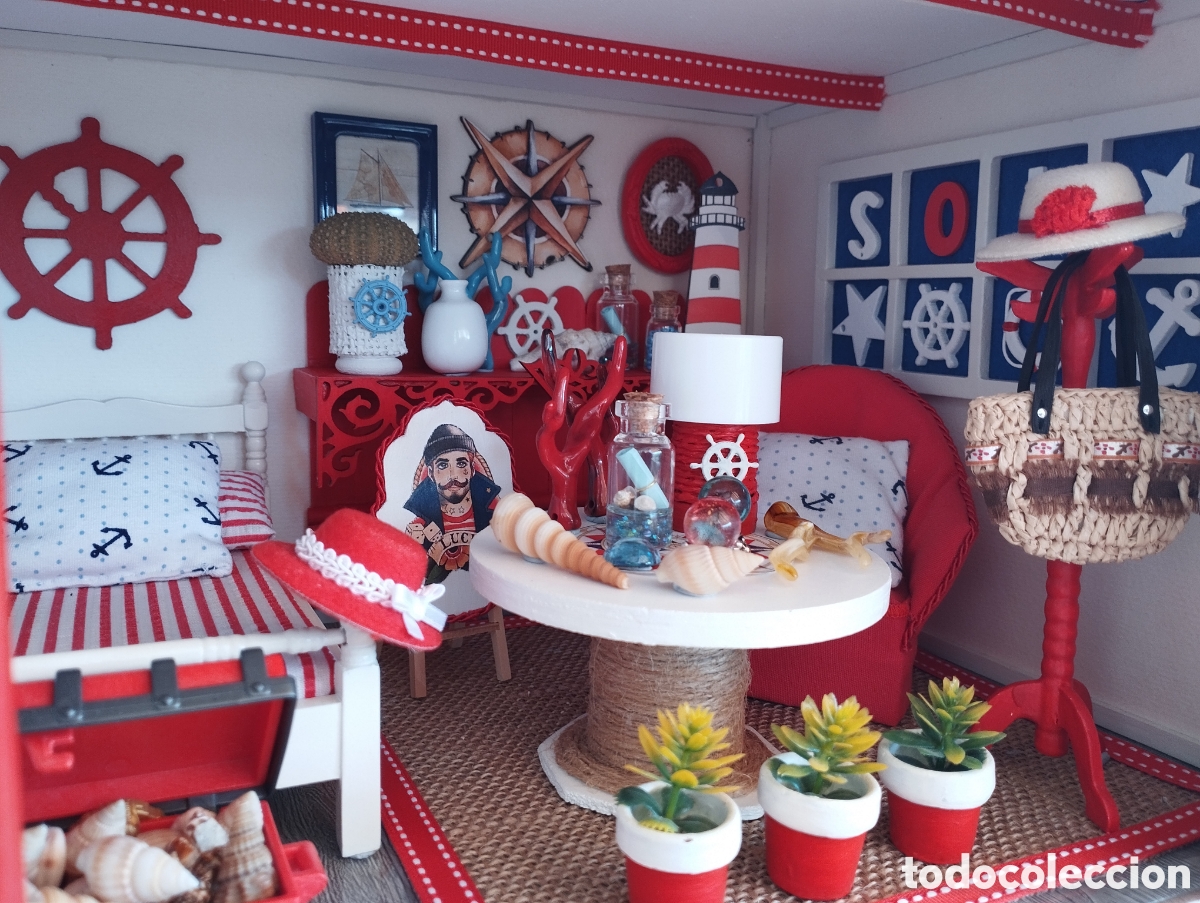 Casas de mu&ntilde;ecas: Escena marinera miniatura - Foto 4
