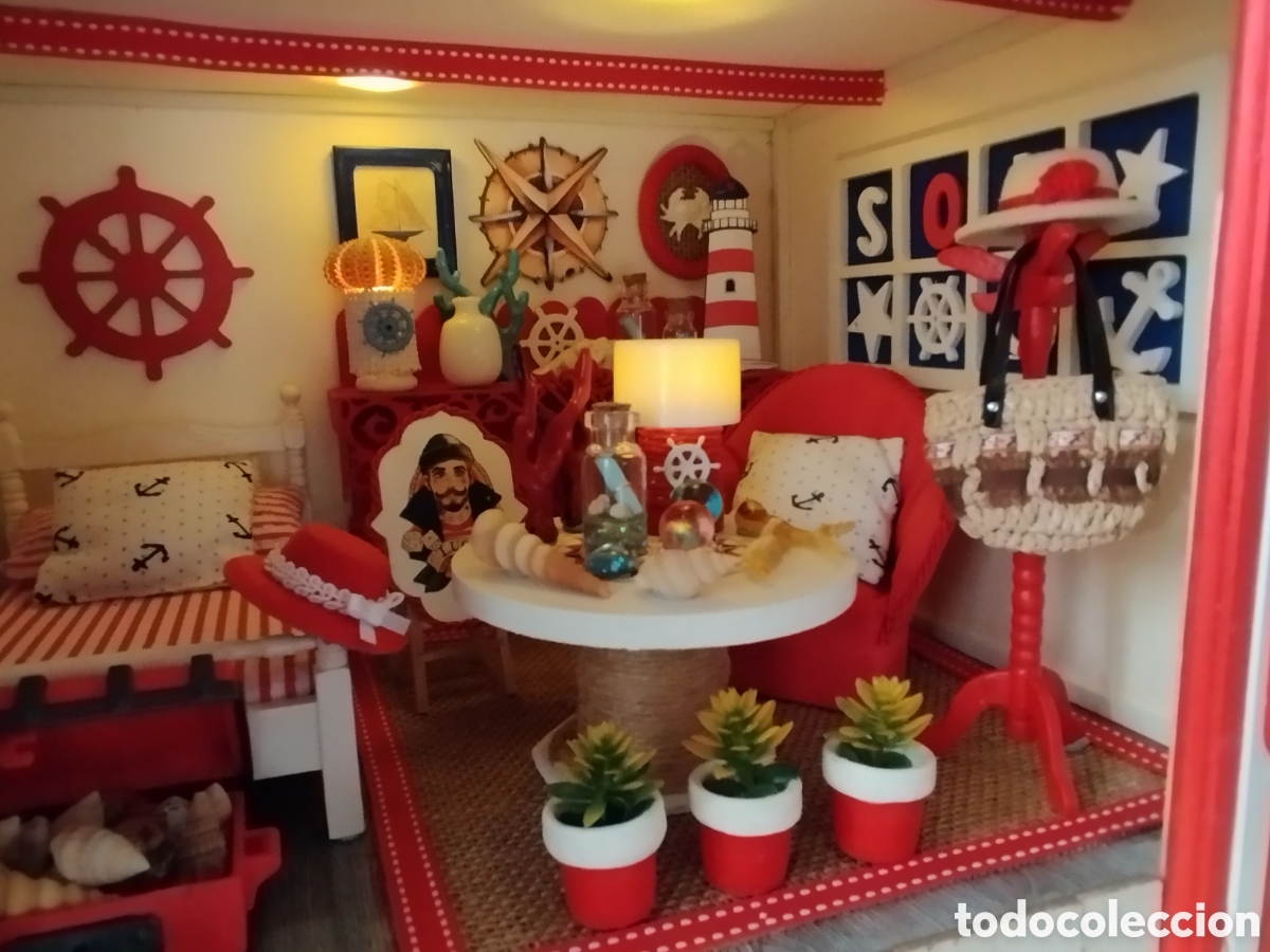 Casas de mu&ntilde;ecas: Escena marinera miniatura - Foto 7