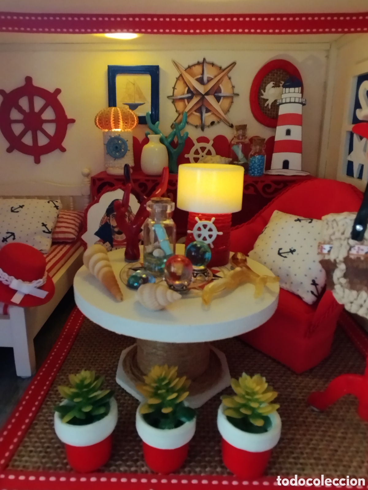 Casas de mu&ntilde;ecas: Escena marinera miniatura - Foto 8
