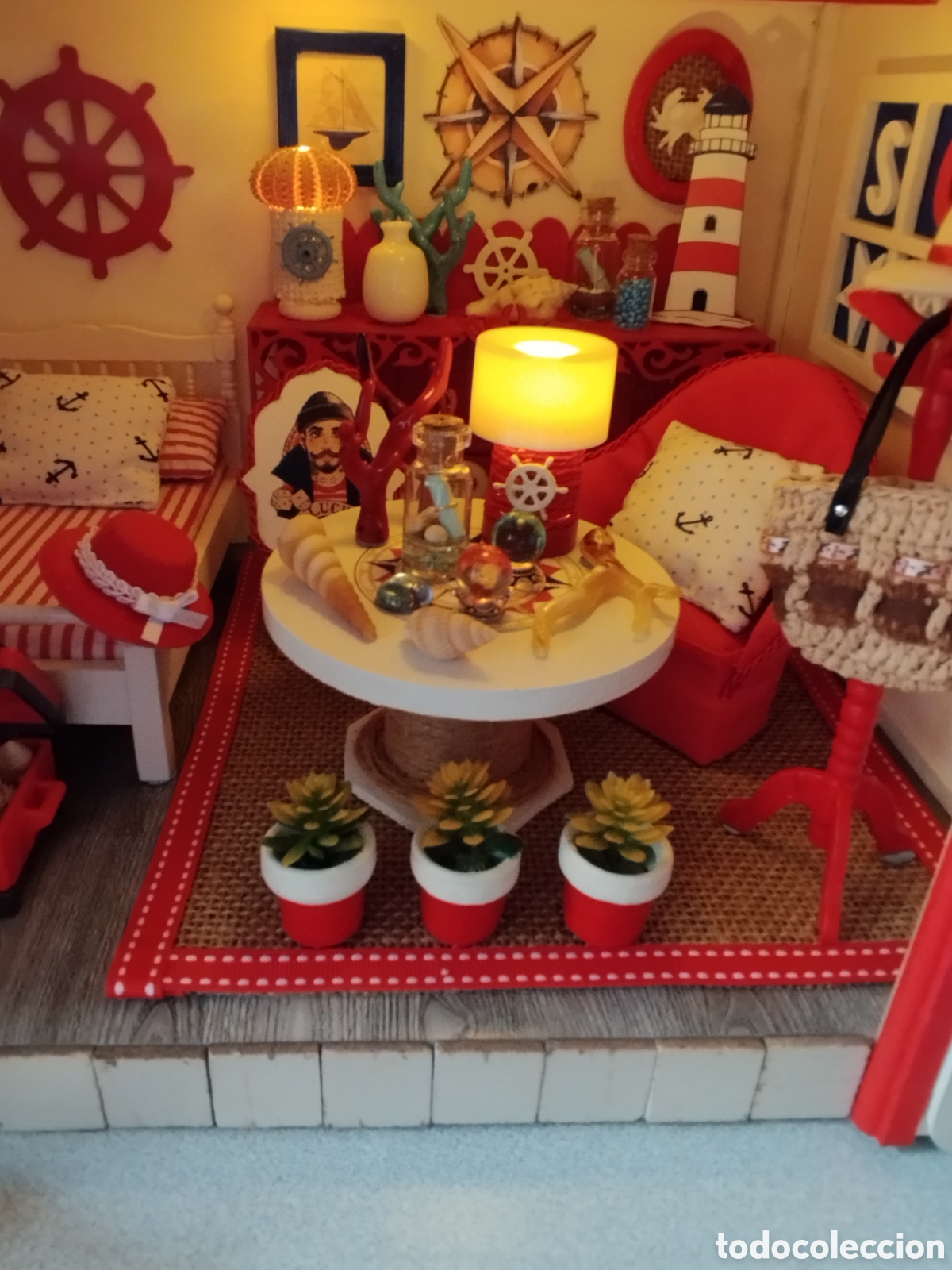 Casas de mu&ntilde;ecas: Escena marinera miniatura - Foto 9