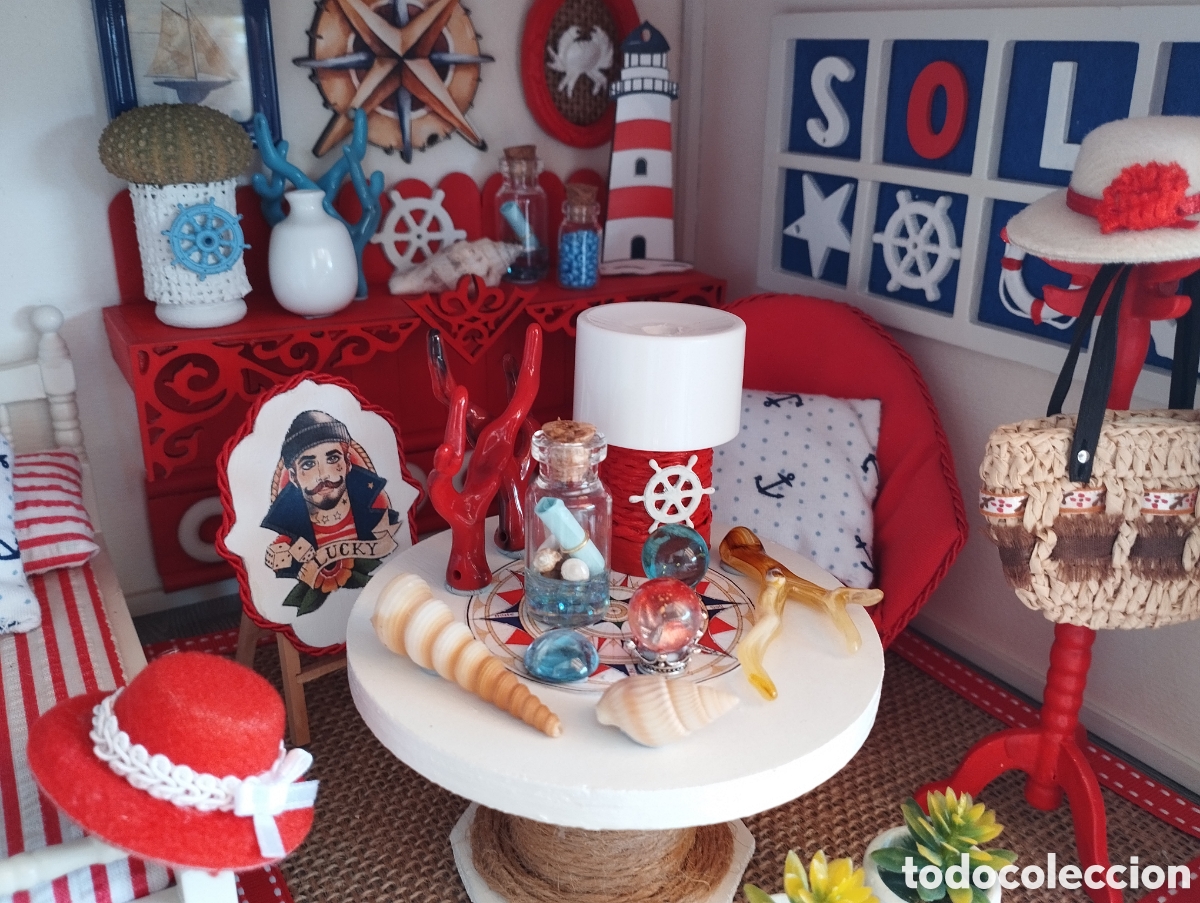 Casas de mu&ntilde;ecas: Escena marinera miniatura - Foto 10
