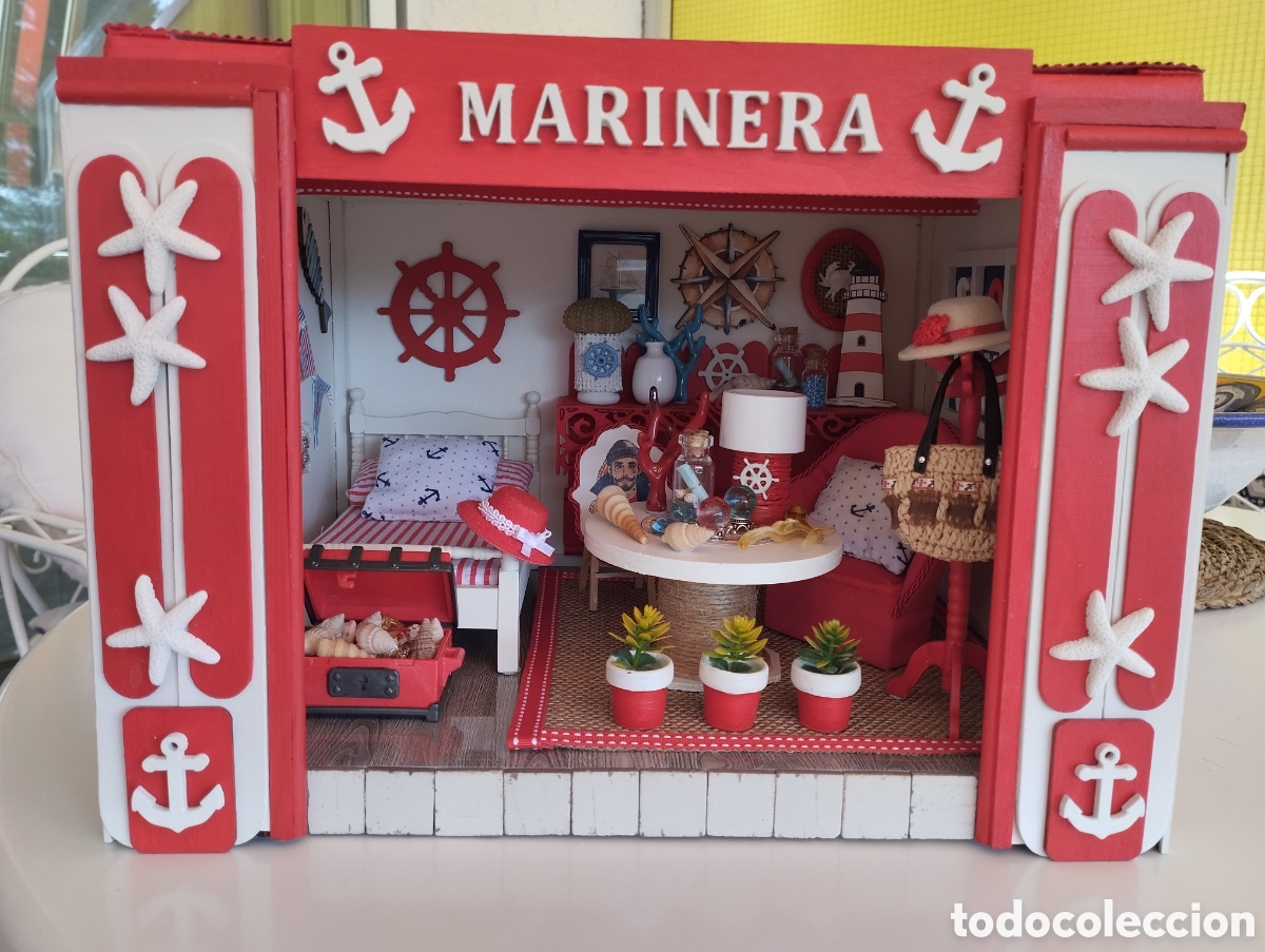 Casas de mu&ntilde;ecas: Escena marinera miniatura