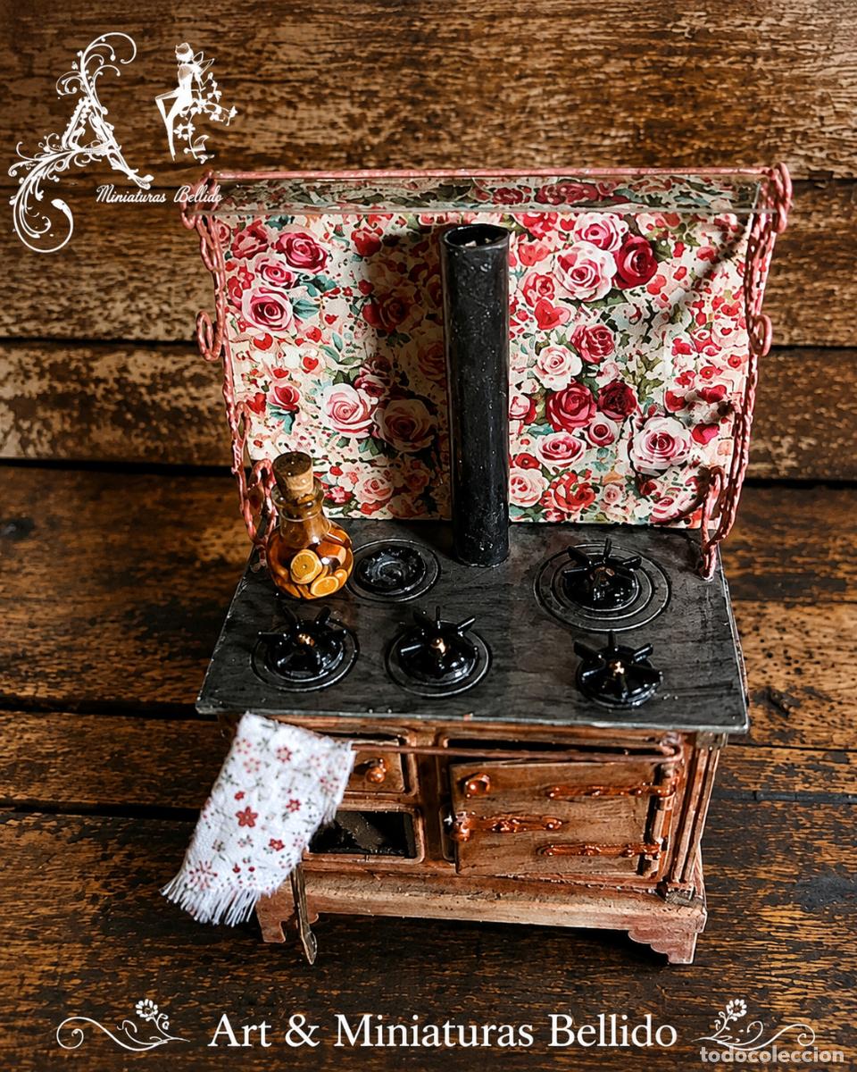 Casas de mu&ntilde;ecas: Cocina econ&oacute;mica .PIEZA ARTESANAL. .escala 1:12. Casa de mu&ntilde;ecas.&rdquo; La Cocina de la Abuela&rdquo;
