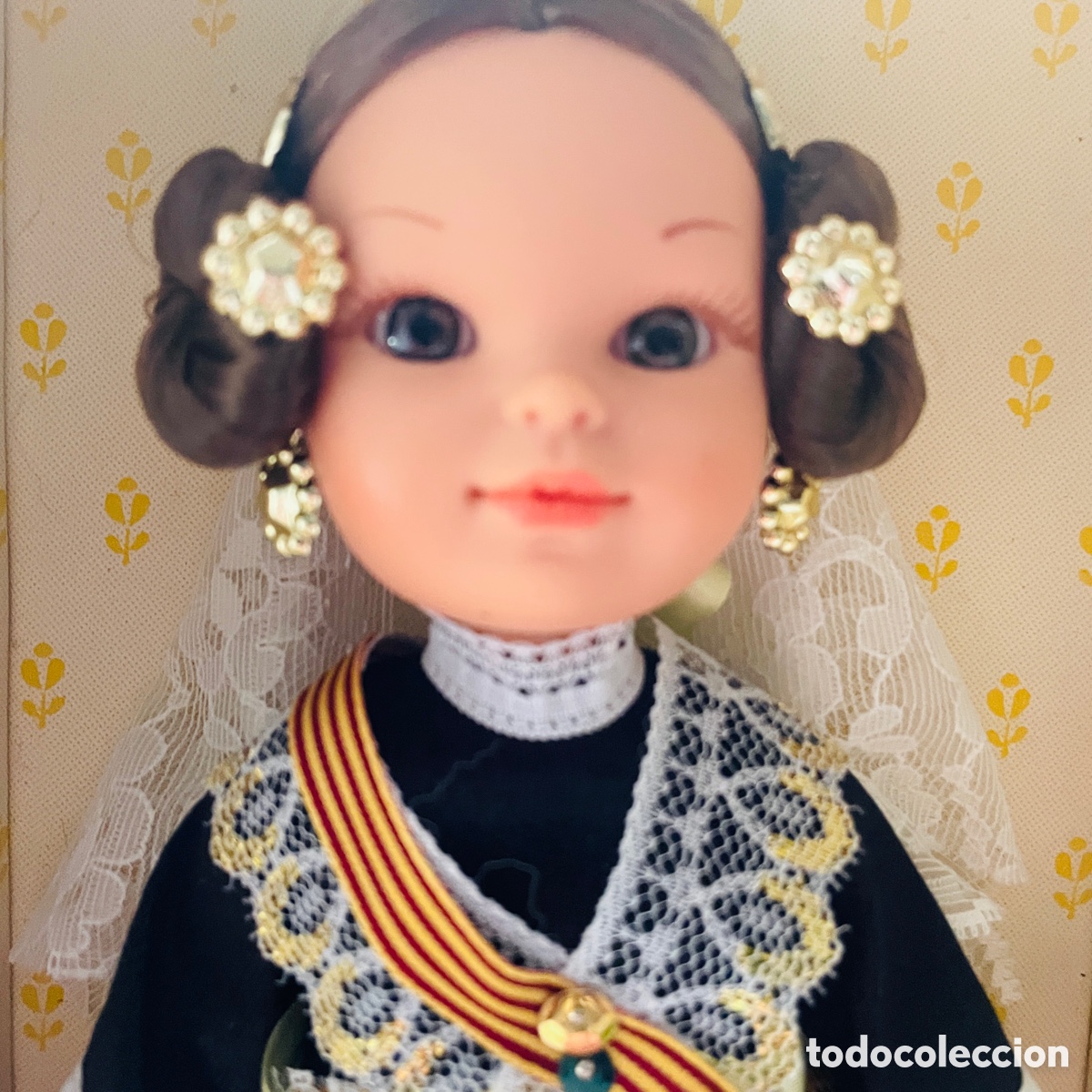 Casas de mu&ntilde;ecas: Mu&ntilde;eca Fallera Valenciana Folk Artesan&iacute;a original con caja &ndash; Colecci&oacute;n