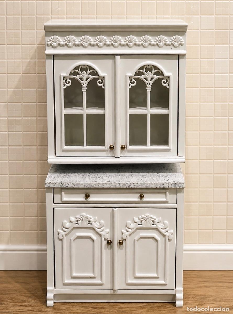 Puppenh&auml;user: Espectacular vitrina muebles cocina JBM miniatura para casa de mu&ntilde;ecas
