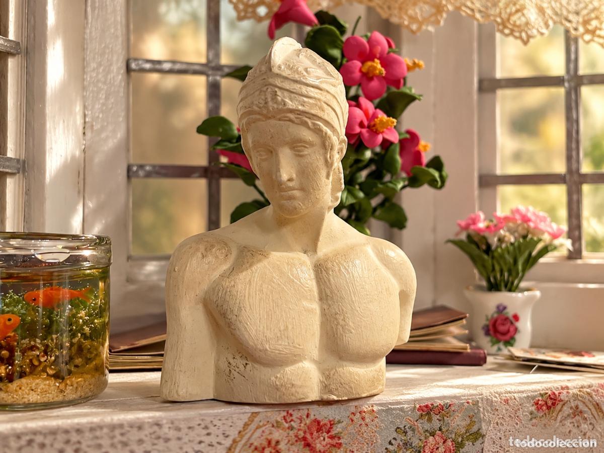 Puppenh&auml;user: Figura del dios romano Marte miniatura casa mu&ntilde;ecas