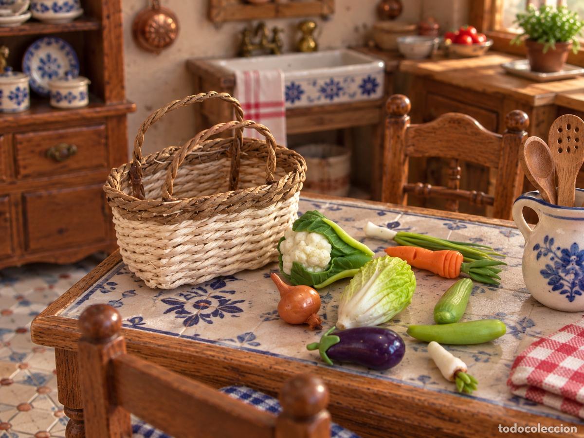 Casas de mu&ntilde;ecas: Cesta de la compra miniatura casa de mu&ntilde;ecas - Foto 10