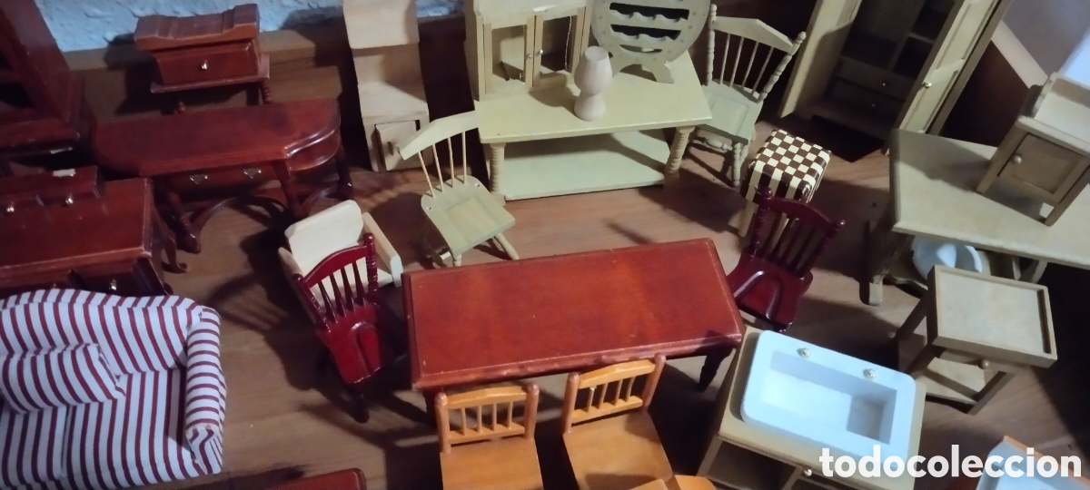 Casas de mu&ntilde;ecas: Lote de muebles casa de mu&ntilde;ecas - Foto 8