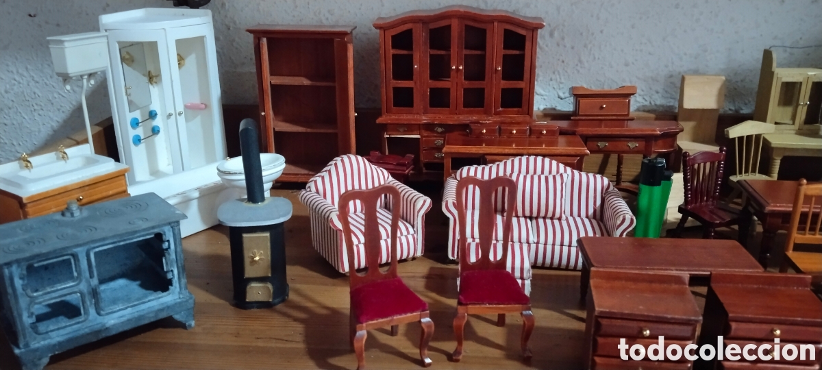 Casas de mu&ntilde;ecas: Lote de muebles casa de mu&ntilde;ecas - Foto 9