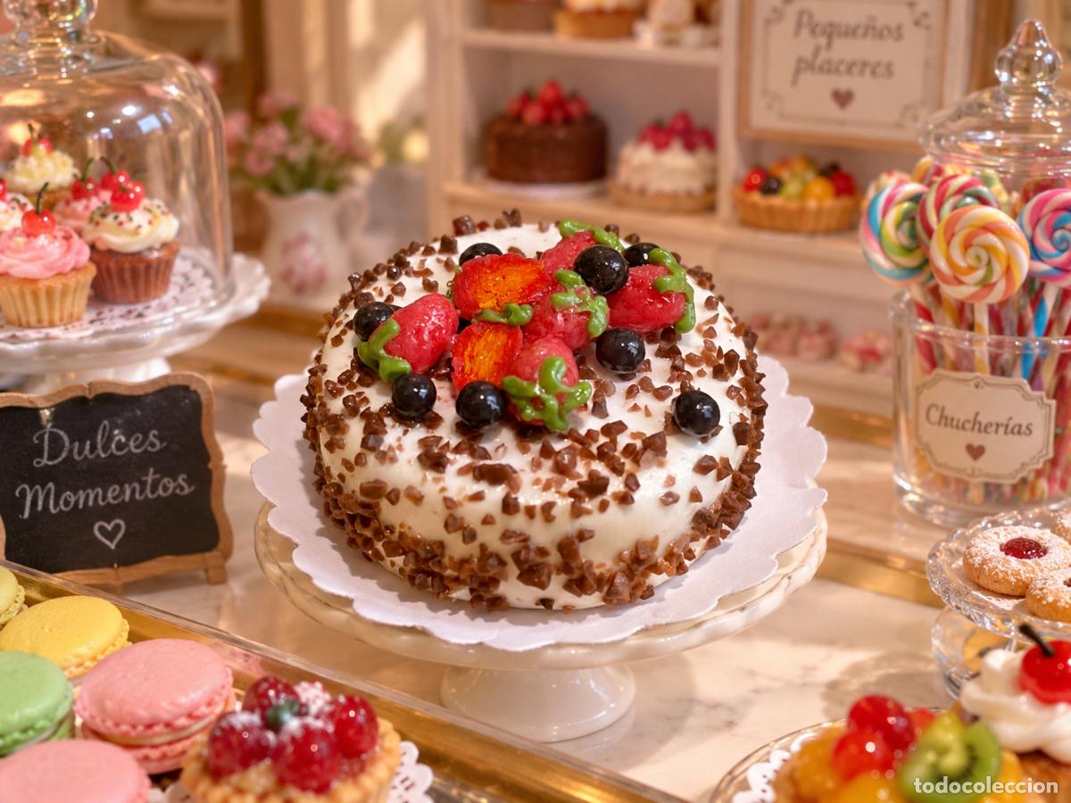 Casas de mu&ntilde;ecas: Tarta comida miniatura casa de mu&ntilde;ecas - Foto 4