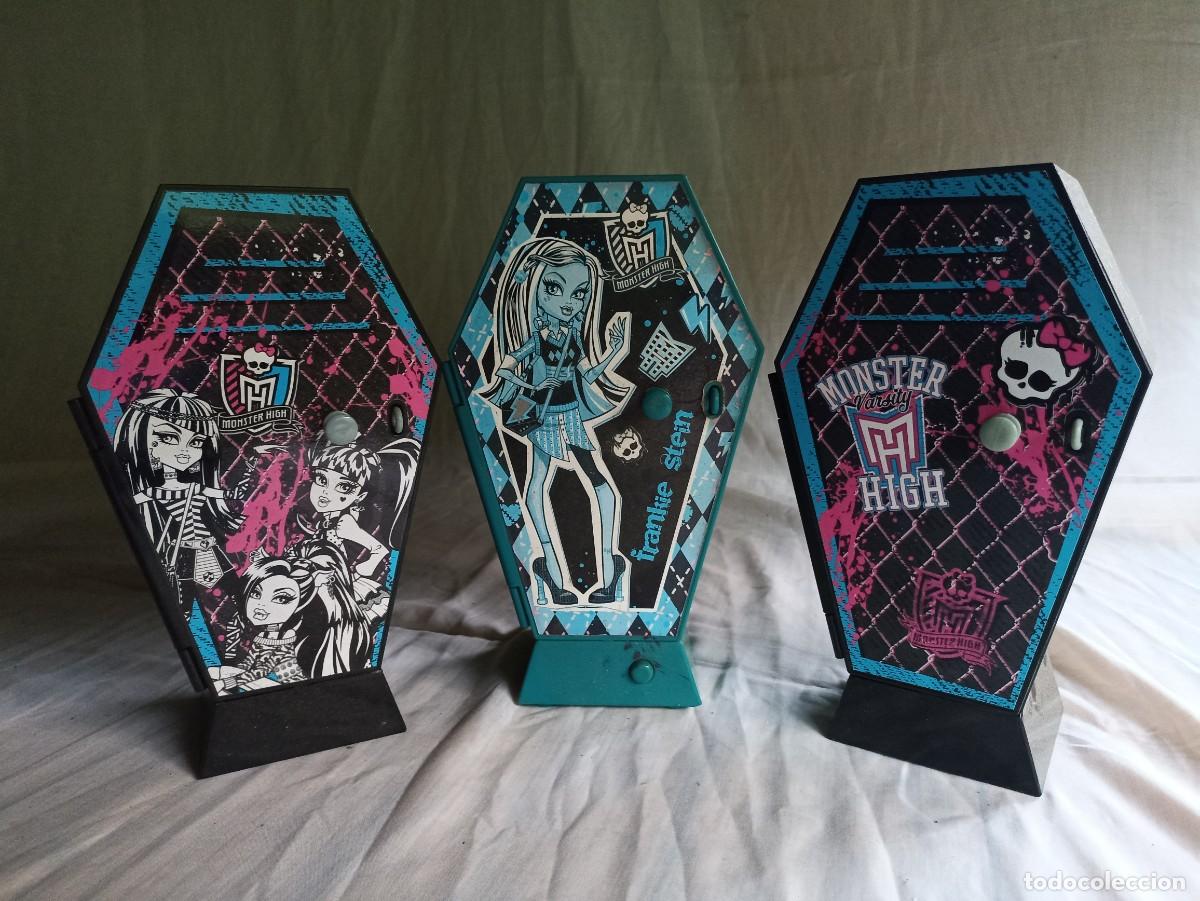 Casas de mu&ntilde;ecas: Lote 3 mini taquillas Monster High - Foto 4