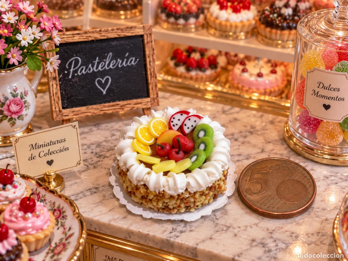 Casas de mu&ntilde;ecas: Tarta de frutas comida miniatura casa de mu&ntilde;ecas - Foto 4