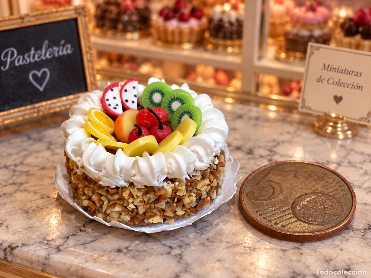 Casas de mu&ntilde;ecas: Tarta de frutas comida miniatura casa de mu&ntilde;ecas - Foto 6