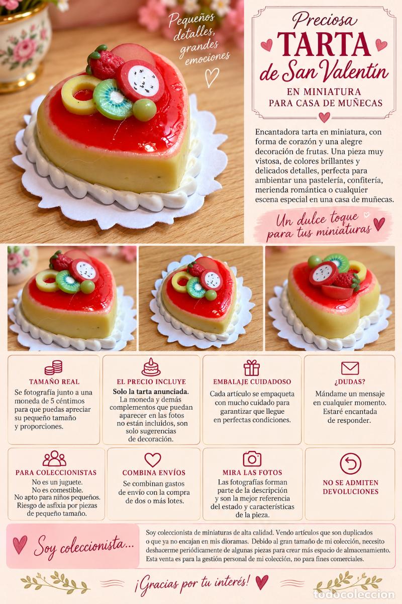 Casas de mu&ntilde;ecas: Tarta de San Valent&iacute;n para la casa de mu&ntilde;ecas - Foto 9