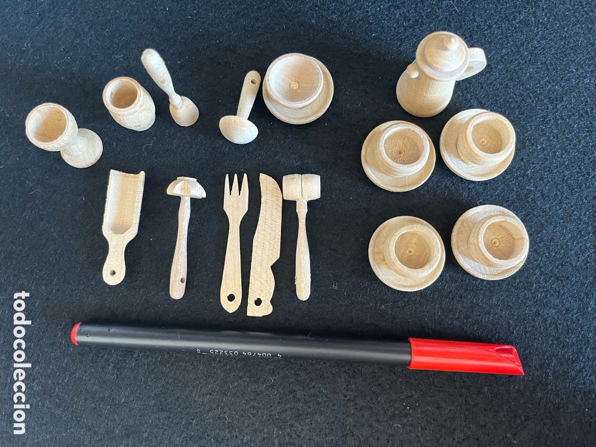 Casas de mu&ntilde;ecas: Miniaturas de madera natural - Foto 2