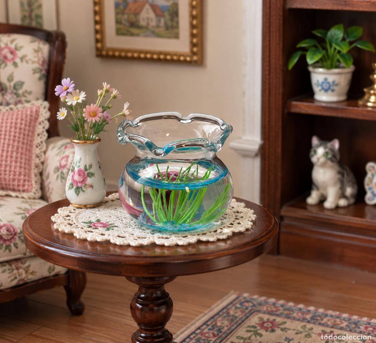 Casas de mu&ntilde;ecas: Pecera de cristal miniatura casa de mu&ntilde;ecas - Foto 4