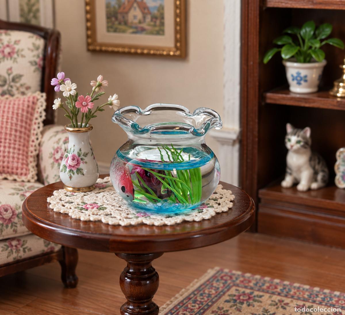 Casas de mu&ntilde;ecas: Pecera de cristal miniatura casa de mu&ntilde;ecas - Foto 5