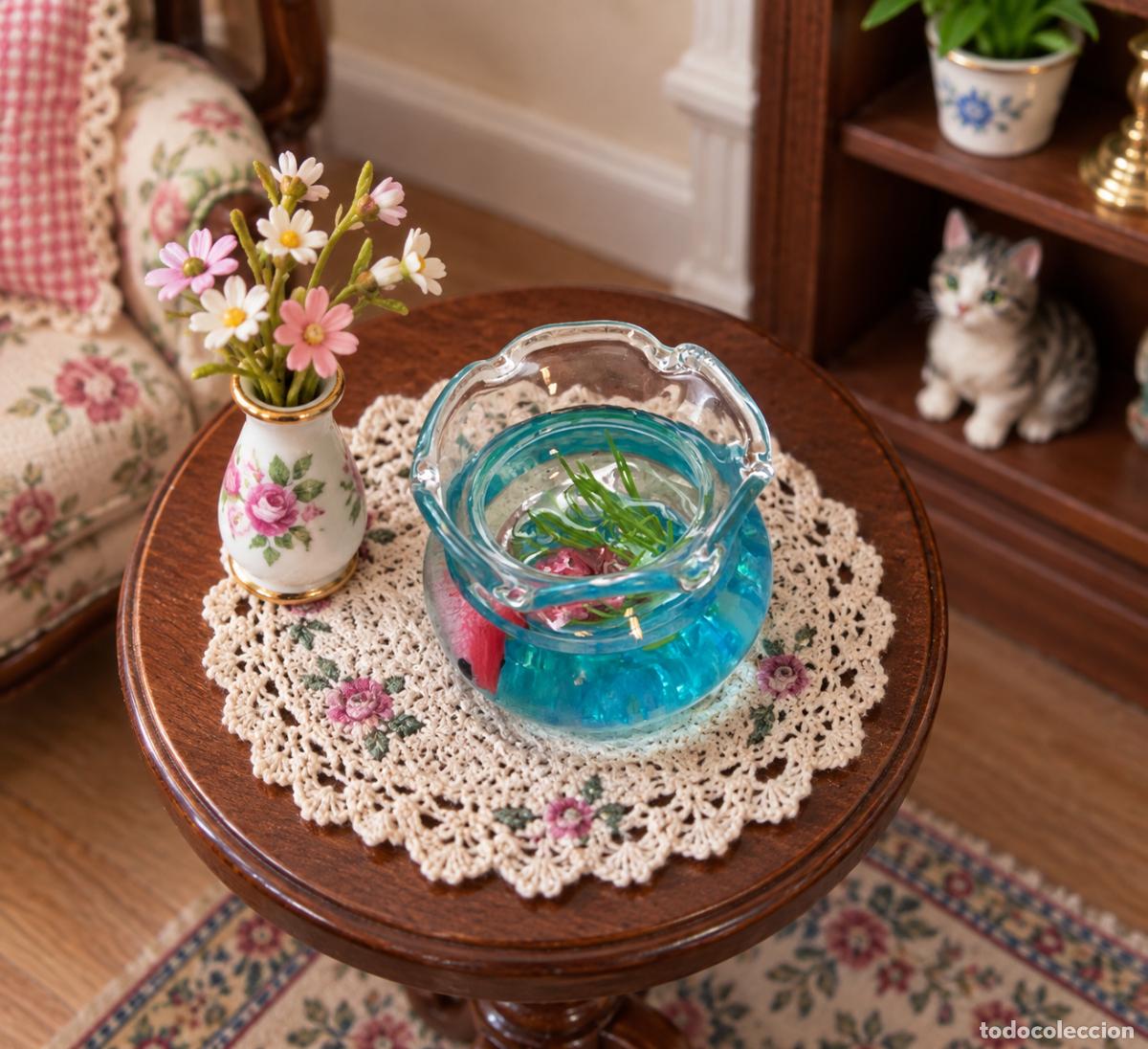 Casas de mu&ntilde;ecas: Pecera de cristal miniatura casa de mu&ntilde;ecas - Foto 7
