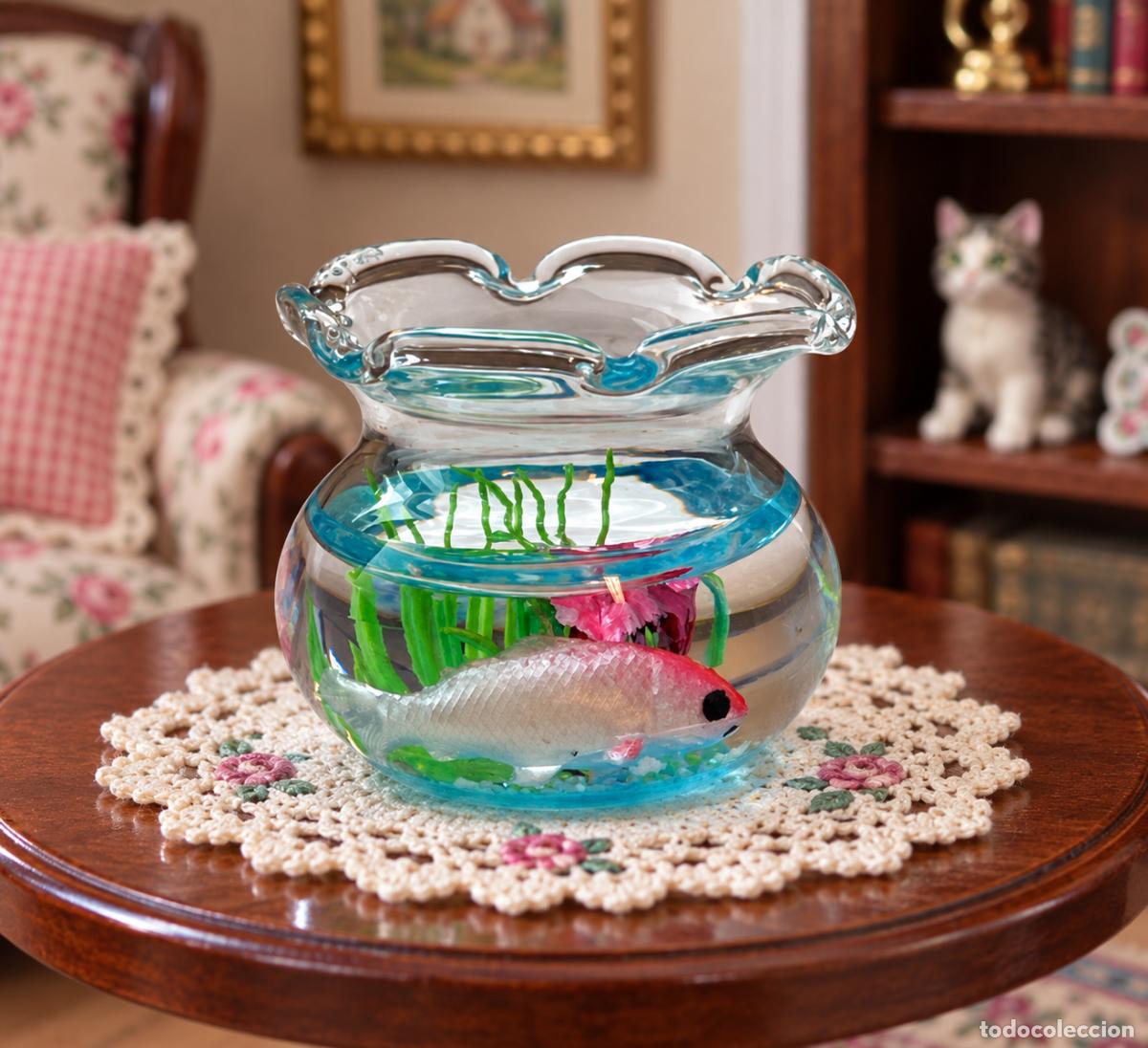 Casas de mu&ntilde;ecas: Pecera de cristal miniatura casa de mu&ntilde;ecas - Foto 6