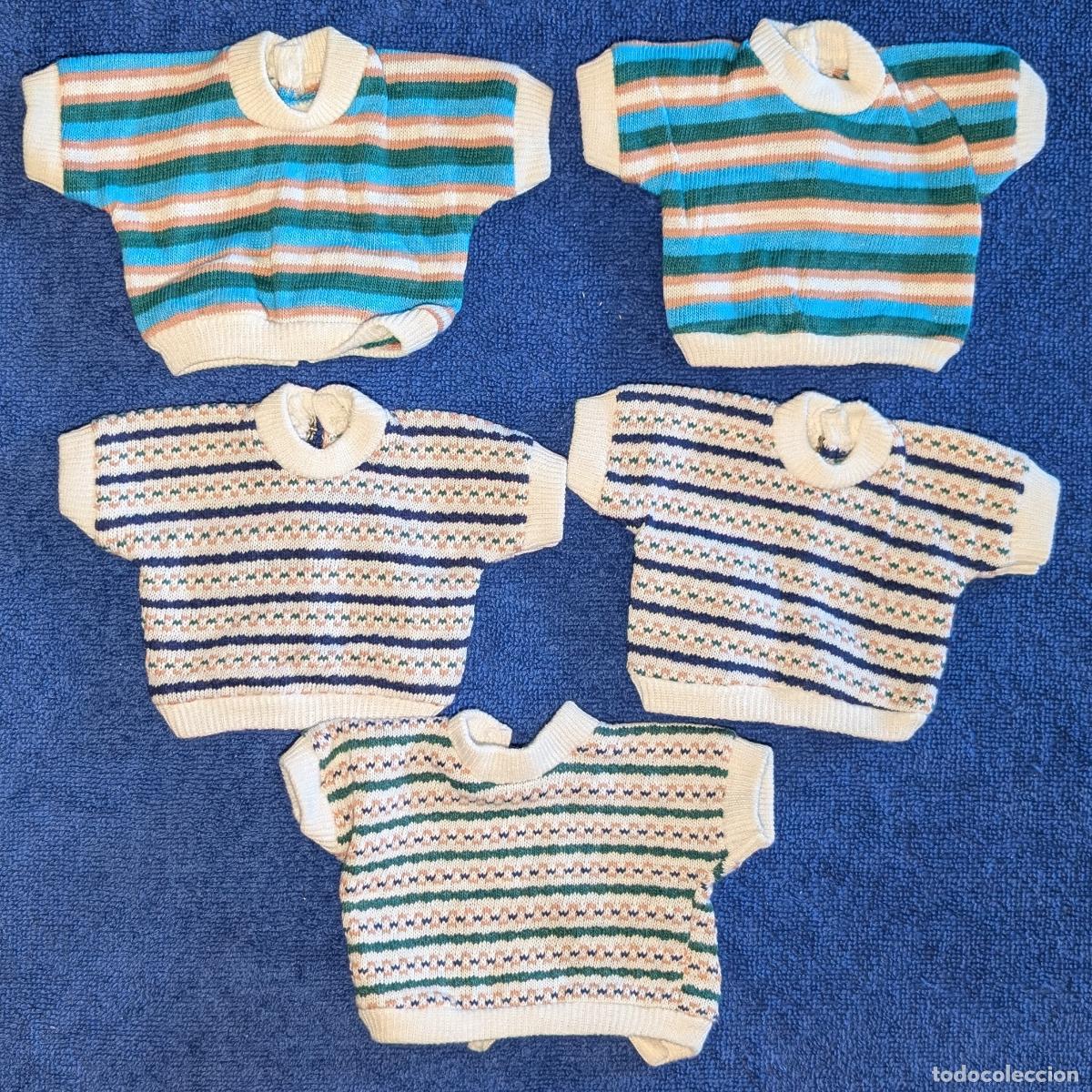 Casas de mu&ntilde;ecas: Lote de 5 gerseys de mu&ntilde;eca