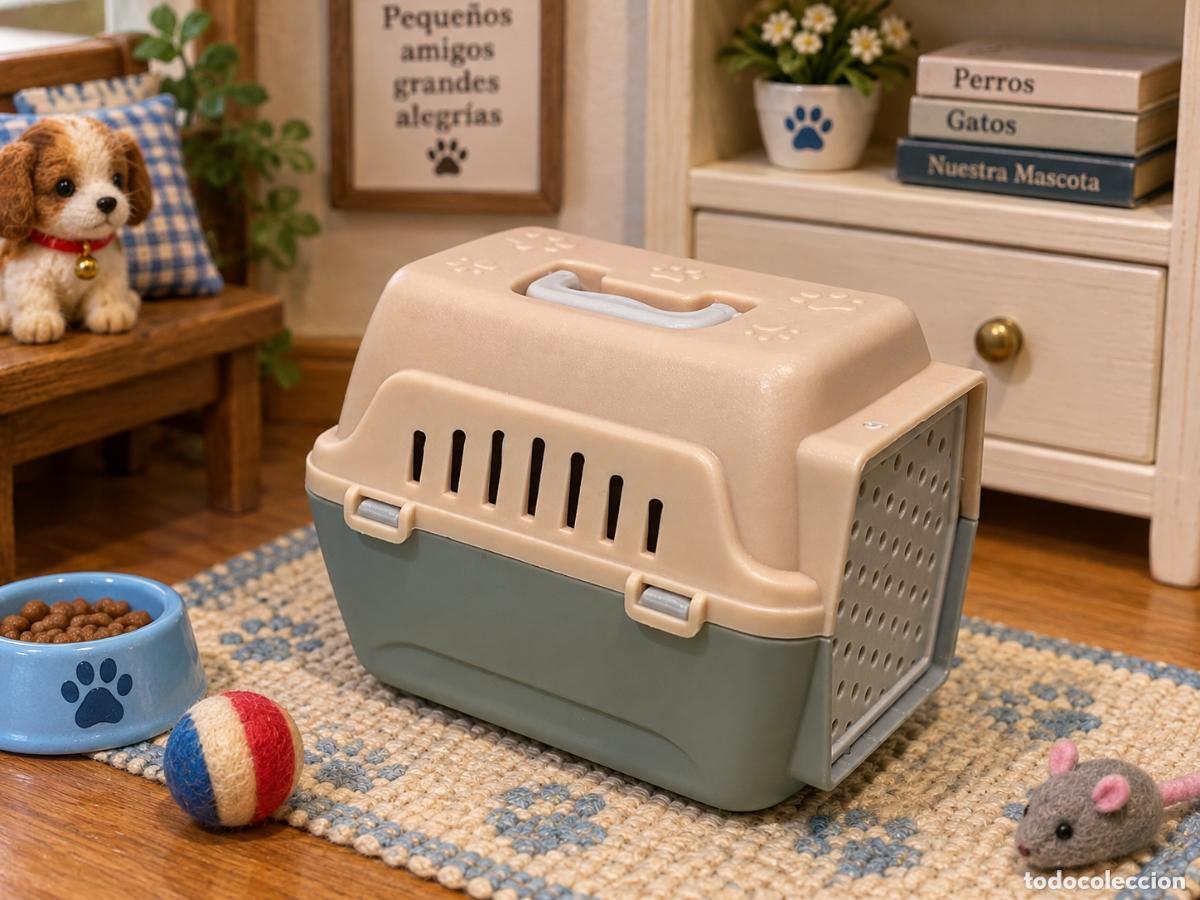 Doll houses: Transport&iacute;n para gato en miniatura para casa de mu&ntilde;ecas