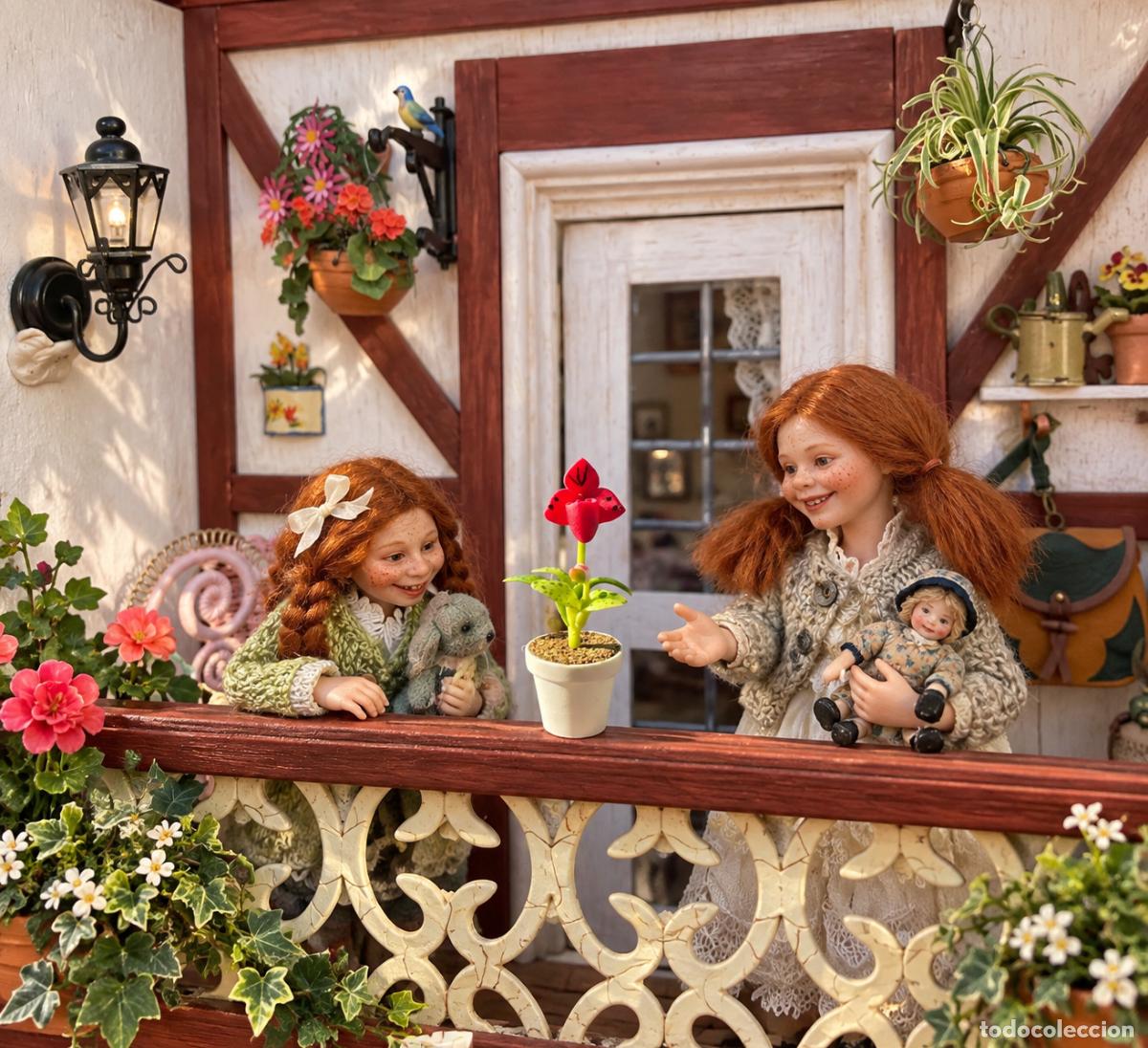 Casas de mu&ntilde;ecas: Flor granate en miniatura casa de mu&ntilde;ecas - Foto 6