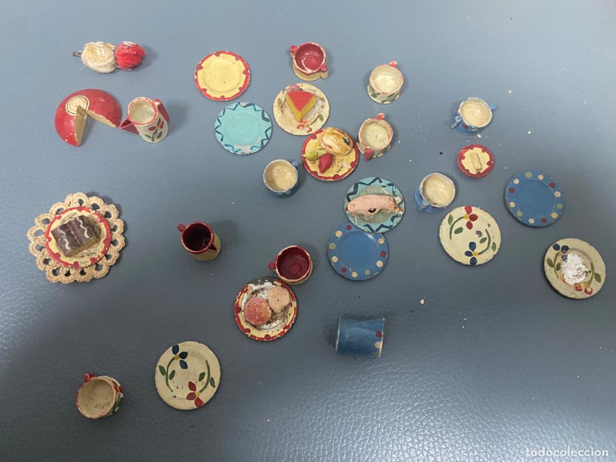 Casas de mu&ntilde;ecas: LOTE PLATOS TAZAS VASOS CASA DE MU&Ntilde;ECA MINIATURAS