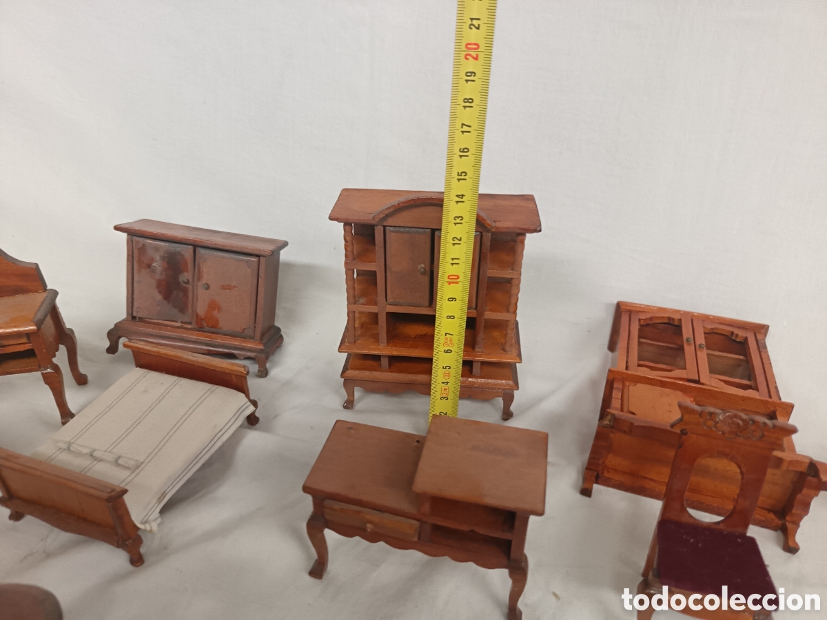 Casas de mu&ntilde;ecas: LOTE DE MUEBLES CASA DE MU&Ntilde;ECAS, MADERA - Foto 16