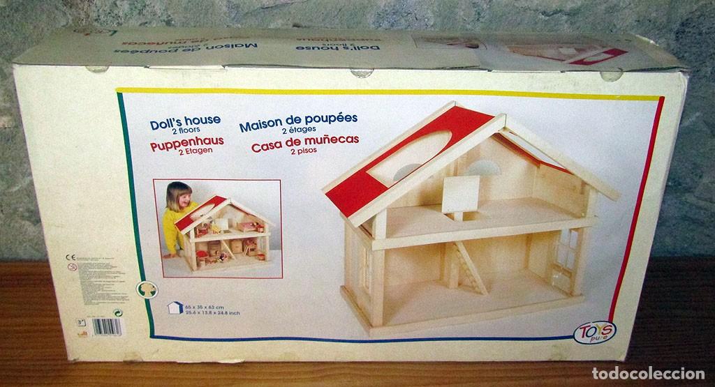 Casas de mu&ntilde;ecas: CASA DE MU&Ntilde;ECAS DE TOYS PURE - MADERA - NUEVA Y EN SU CAJA ORIGINAL - FABRICADA EN ALEMANIA