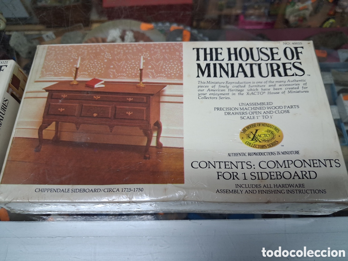 Casas de mu&ntilde;ecas: Kit aparador casa mu&ntilde;ecas chippendale epoca 1725-1750. XActo the house of miniatures