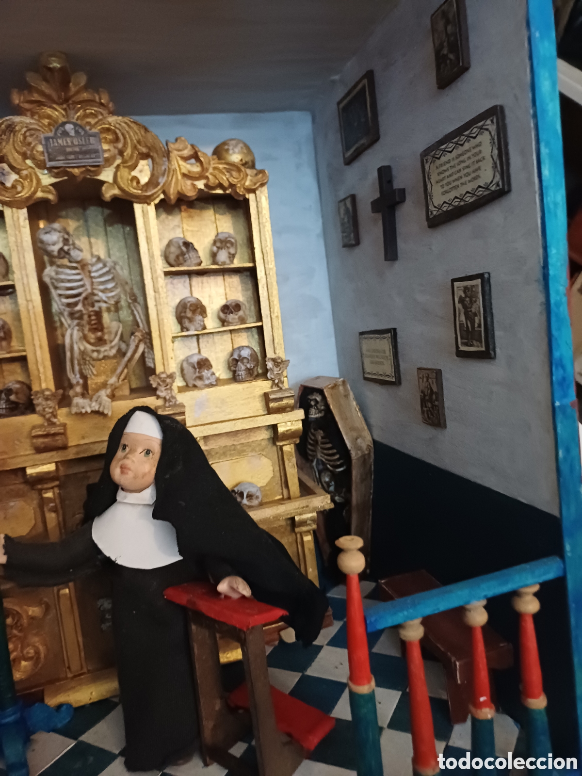 Casas de mu&ntilde;ecas: Diorama aparicionesde monja - Foto 2