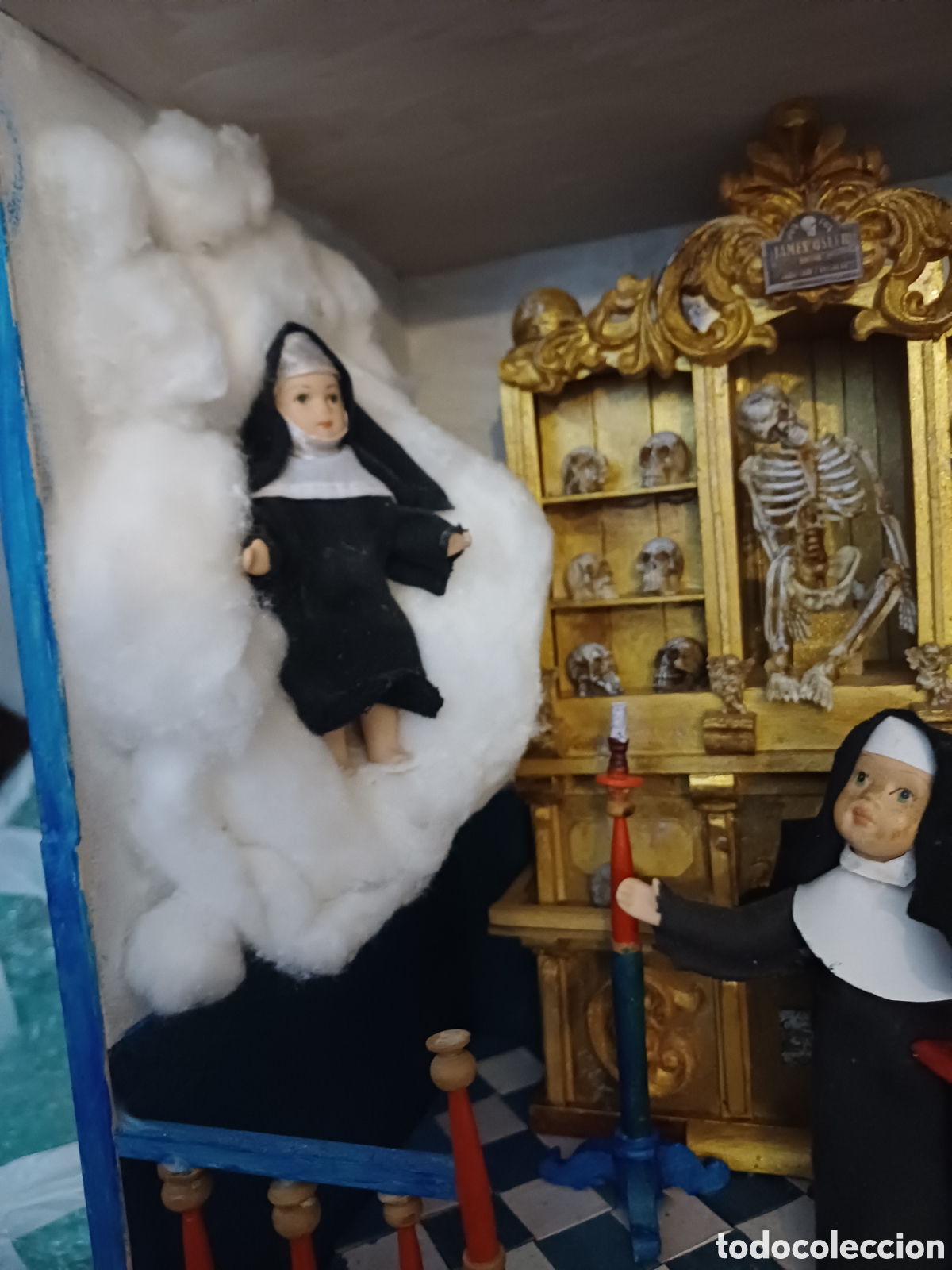 Casas de mu&ntilde;ecas: Diorama aparicionesde monja - Foto 3
